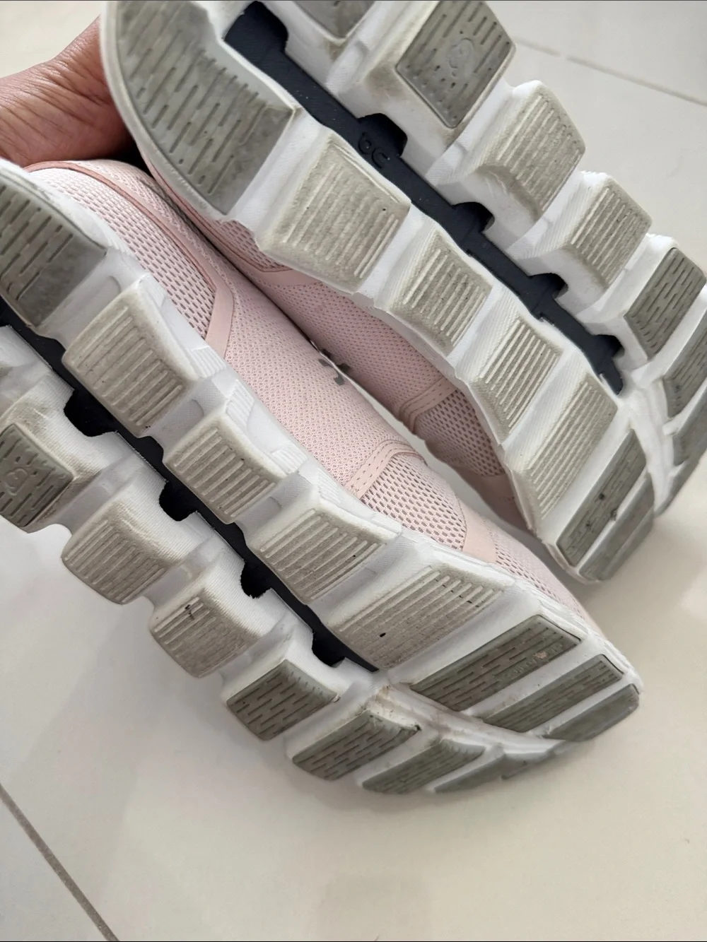 On Running Women's Pink Mesh Athletic Sneakers